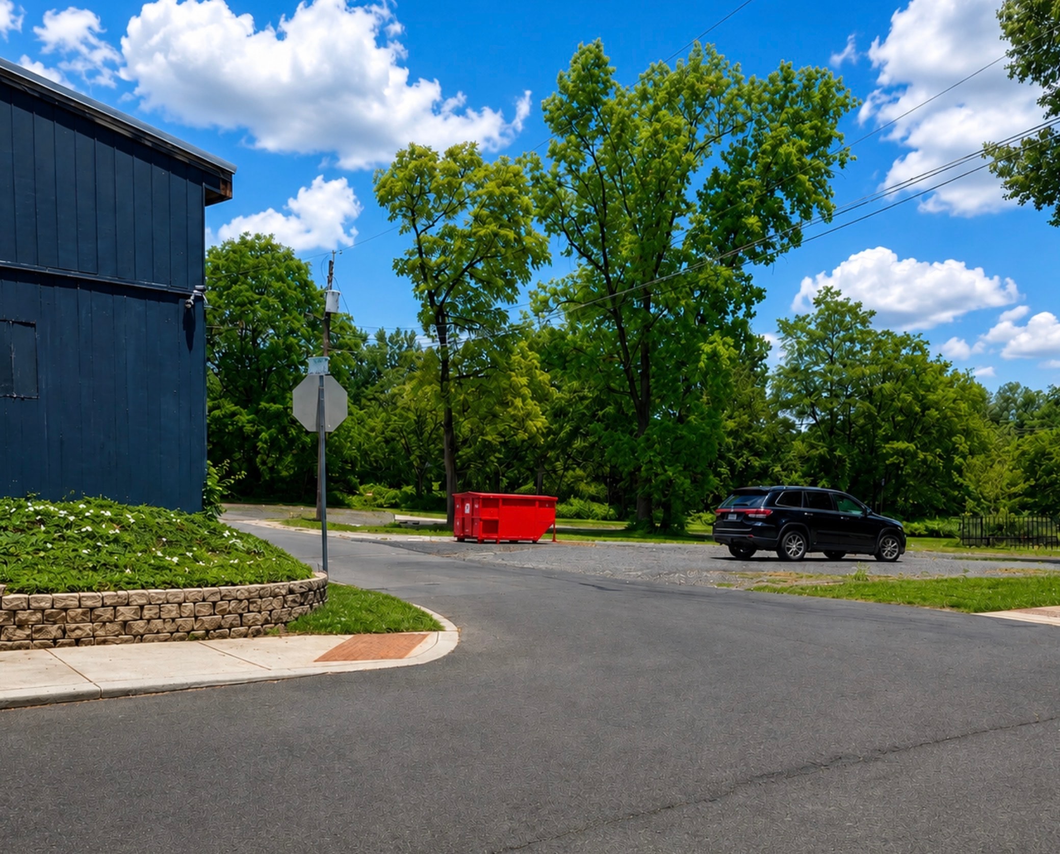 Parking lot view 5